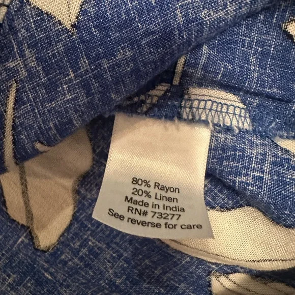 Sonoma Blue Floral Midi Skirt XL - Picture 10 of 13